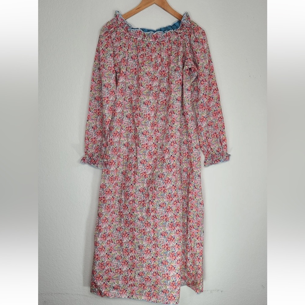 Casey Marks Grace Dress Floral Cotton Midi Size M Women’s
